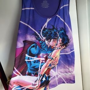 Superman/Wonder Woman tank top